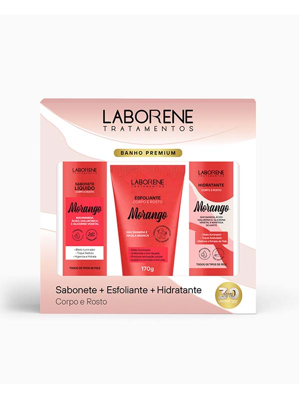 Kit Premium Morango (3 produtos)